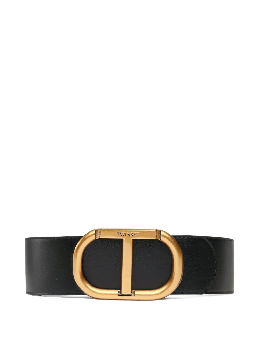 TWINSET Riem met ovalen gesp Zwart