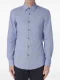BOSS geometric-print shirt - Blue