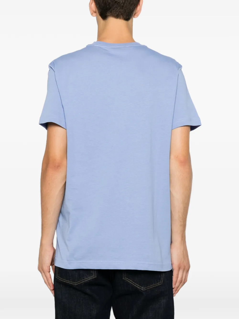 Versace Jeans Couture T-shirt met logoprint Blauw