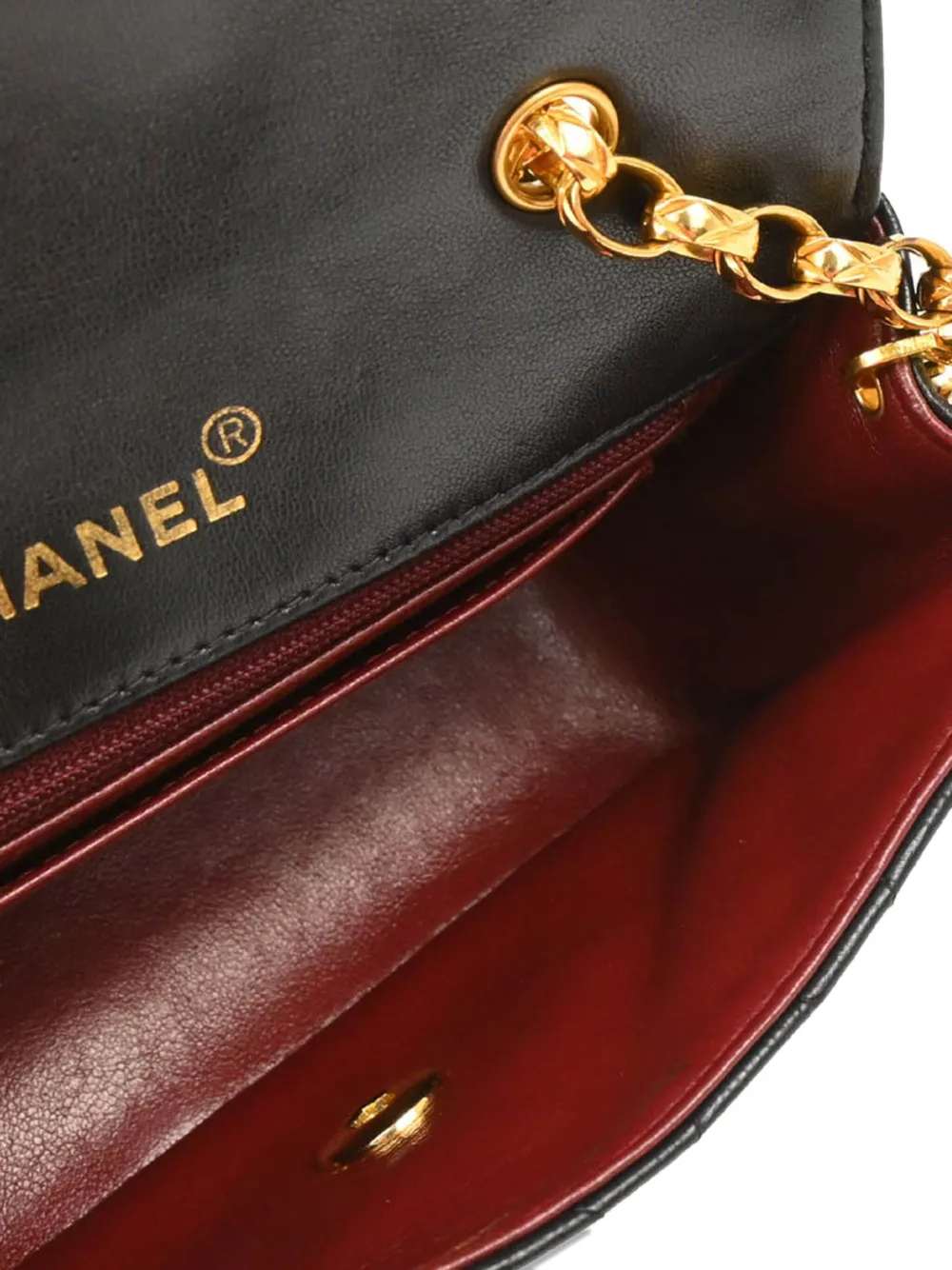 Pre-owned Chanel 1992 Single Flap Shoulder Bag In Black