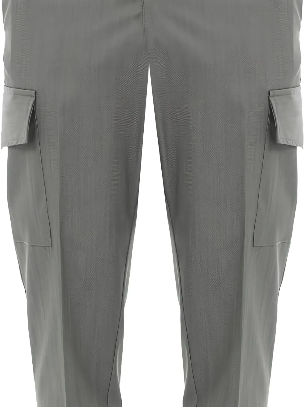YES LONDON Broek met trekkoordtaille en cargo zak - Grijs