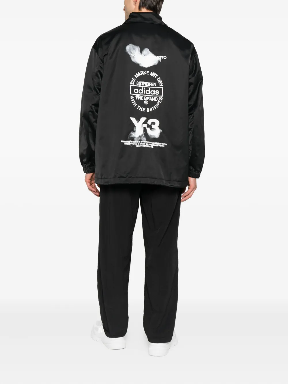 Y-3 logo-print shirt jacket | Shirt Jackets | Image 2