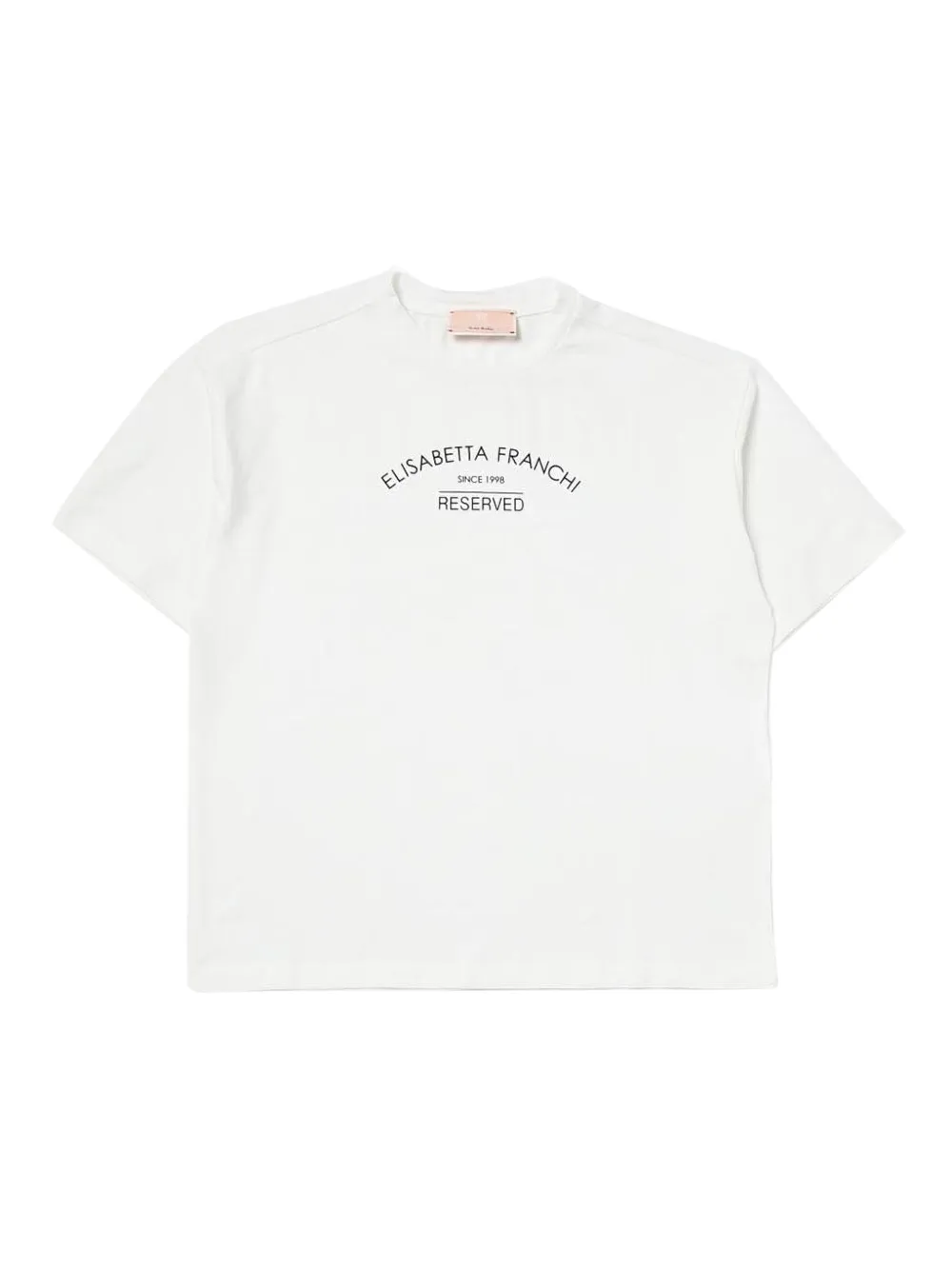 Elisabetta Franchi Kids logo-print T-shirt Wit
