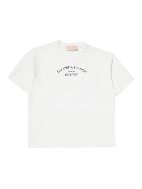 Elisabetta Franchi Kids تيشيرت بطبعة شعار الماركة