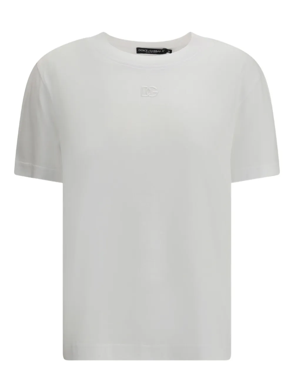 Dolce & Gabbana T-shirt met geborduurd logo Wit