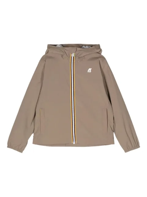 K-Way hooded zip-front jacket