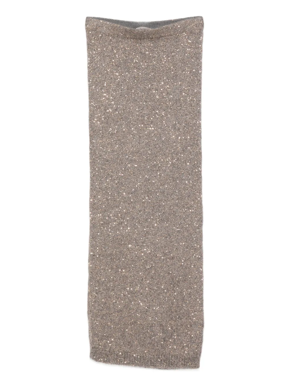 D.Exterior スパンコールトリム スカート - グレー