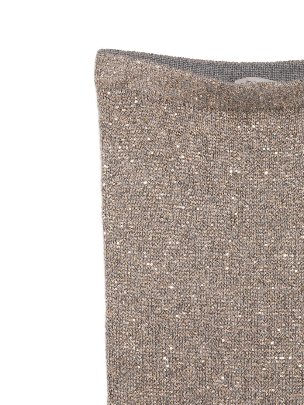 D.Exterior Rok verfraaid met pailletten Grijs