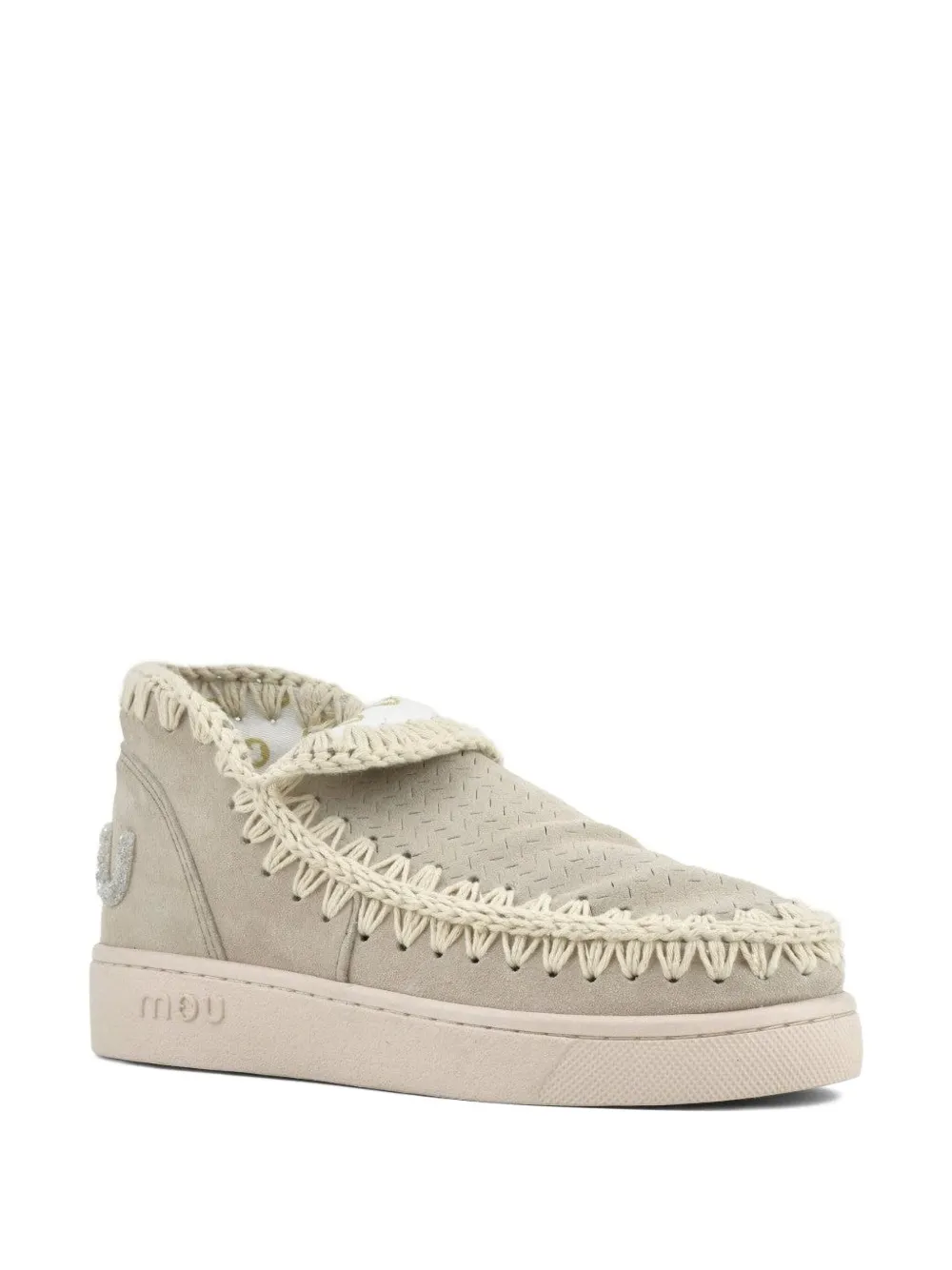 Mou stitching-detail suede sneakers | Slip-Ons | Image 2