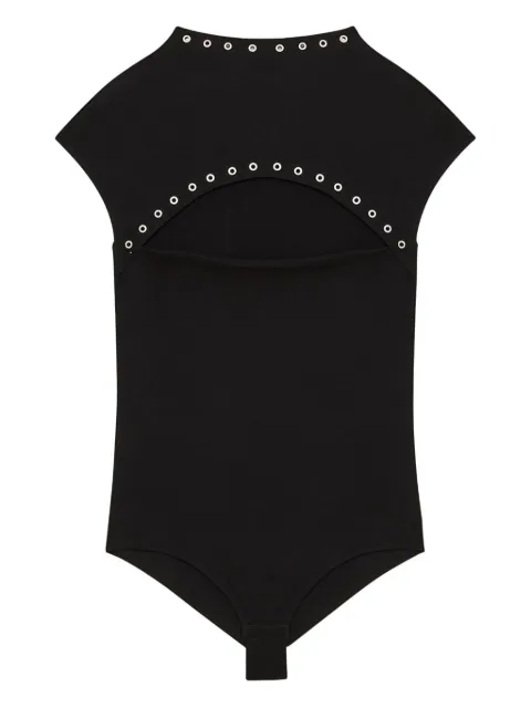 Patrizia Pepe embellished-neck bodysuit