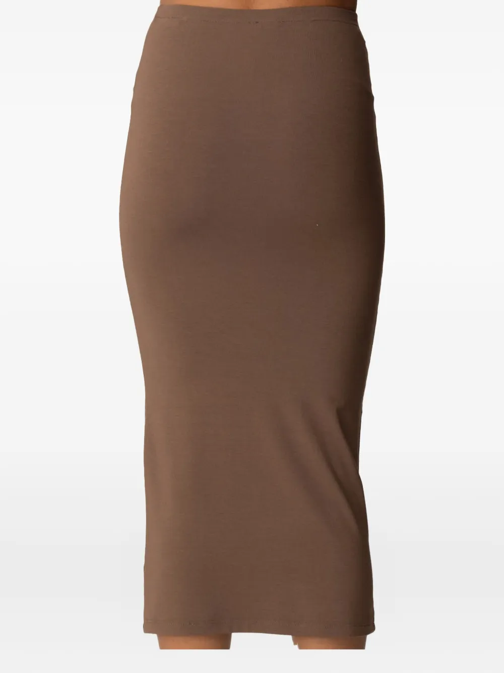 PINKO Midi-rok met geborduurd logo Bruin