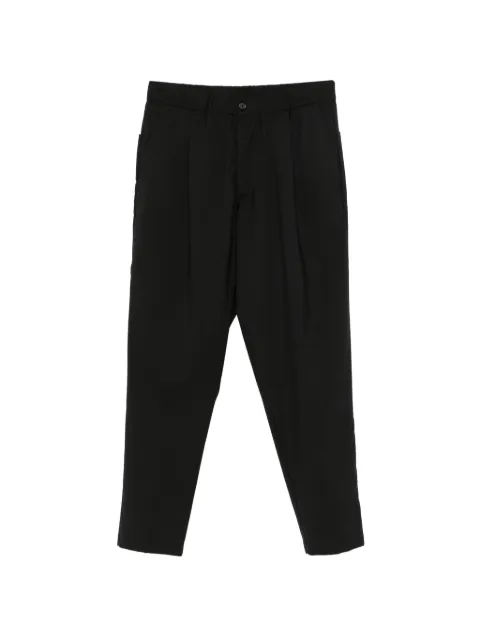 YES LONDON pleated-front cropped trousers