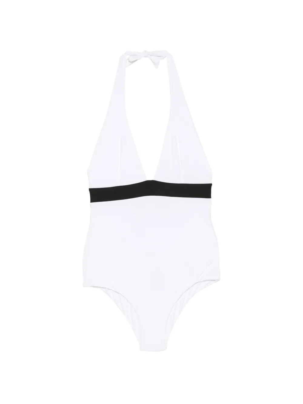 Fisico halterneck swimsuit - Weiß