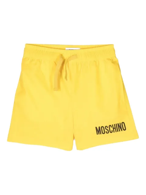 Moschino Kids logo-print swim shorts