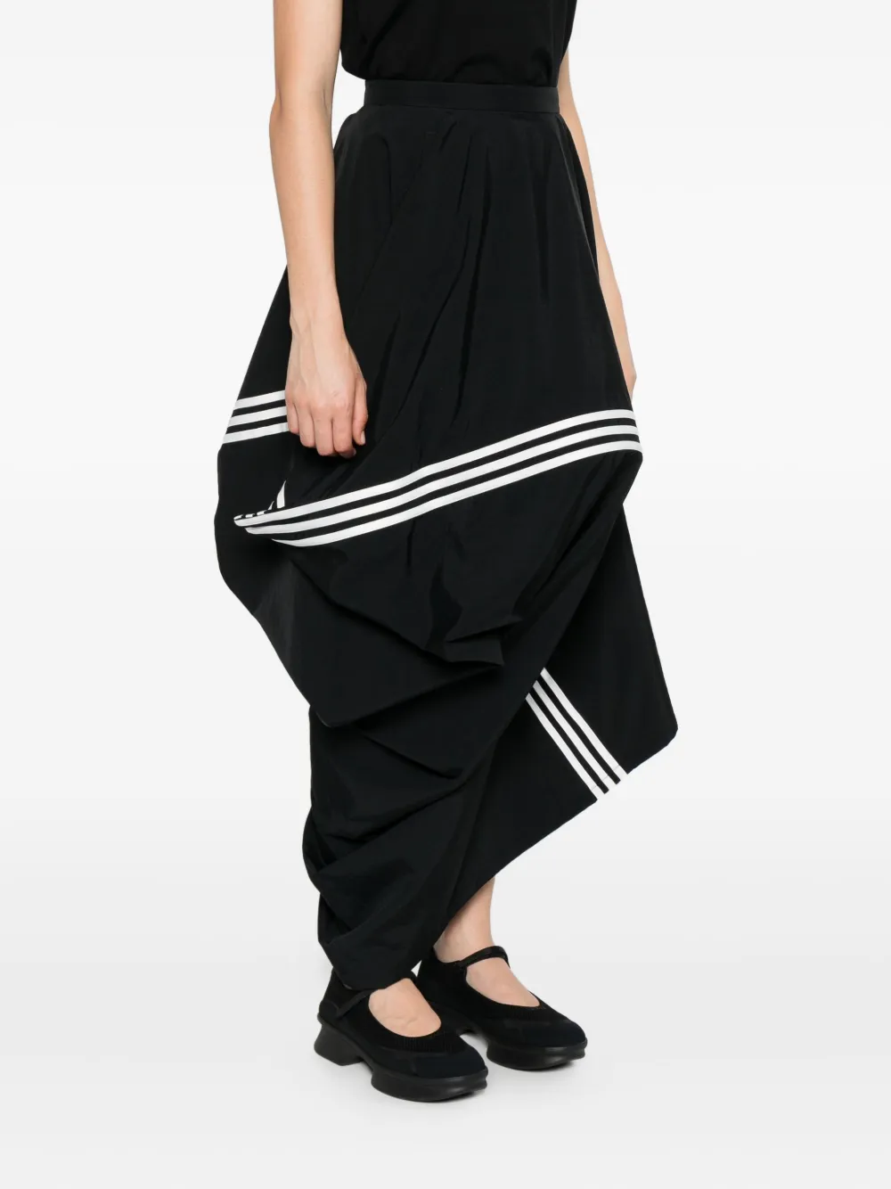 Y-3 Asymmetrische rok Zwart