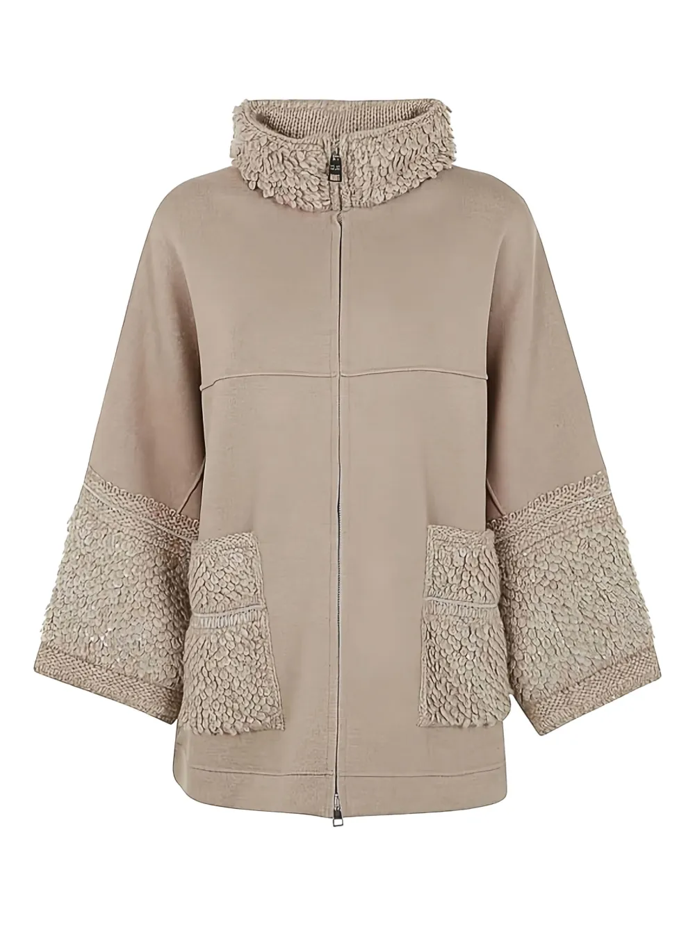 D.Exterior Jack met franje en zak Beige