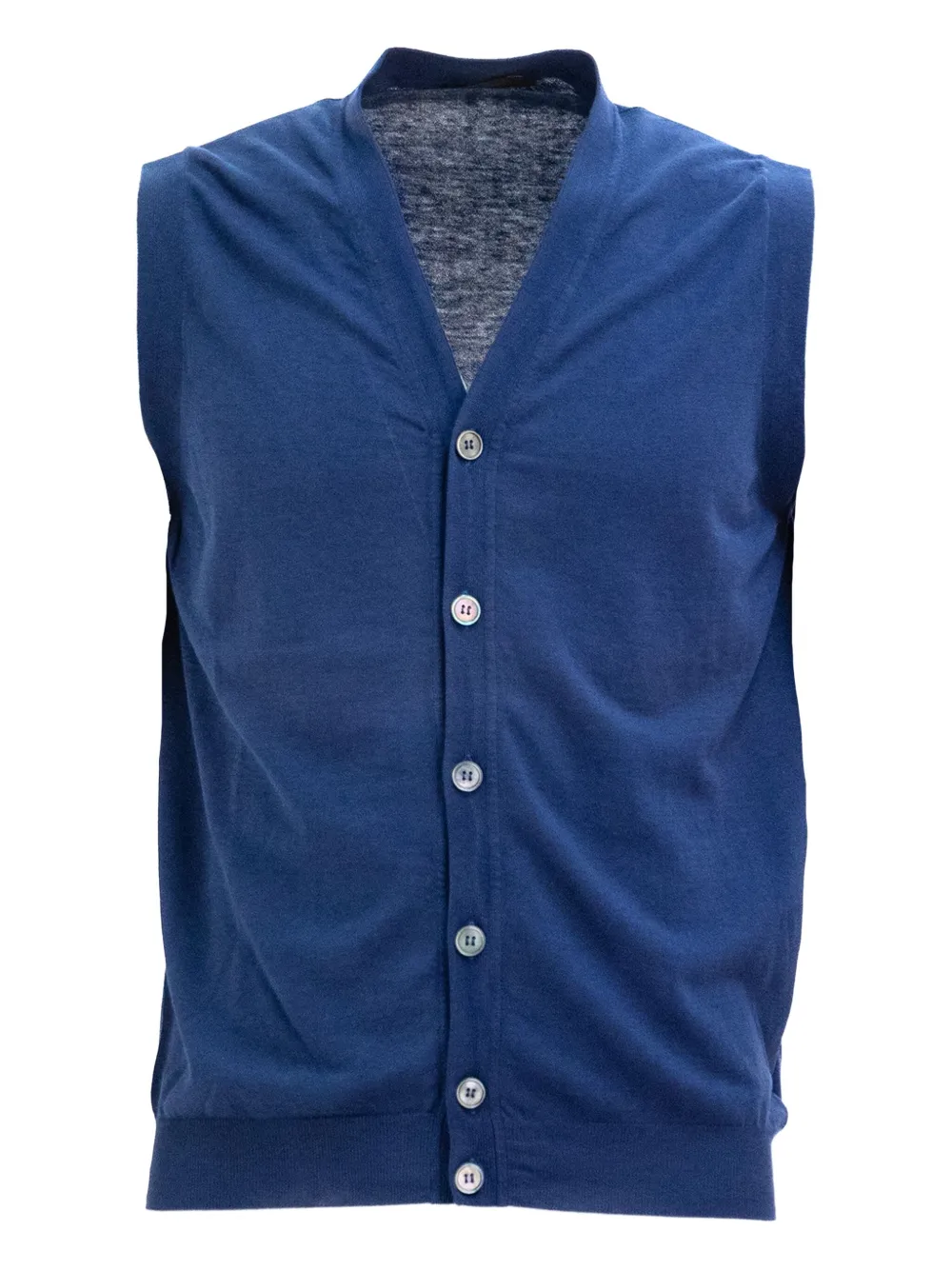 Zanone Spencer met knoopsluiting Blauw
