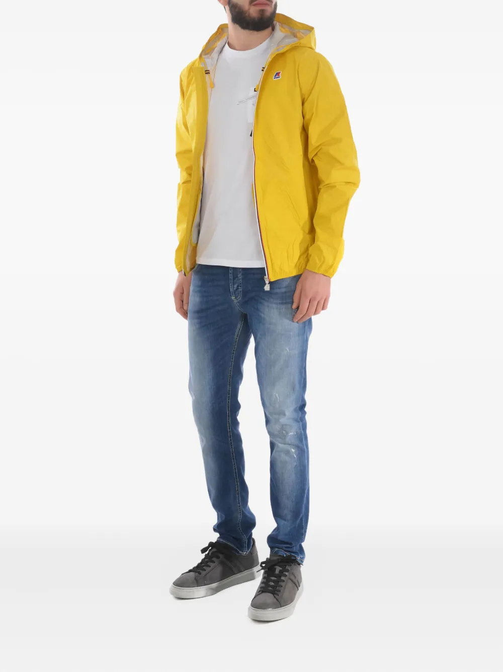 K-Way Jack met capuchon Geel
