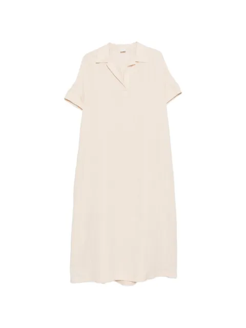 Eleventy spread-collar short-sleeve dress