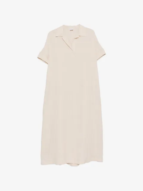 Eleventy spread-collar short-sleeve dress