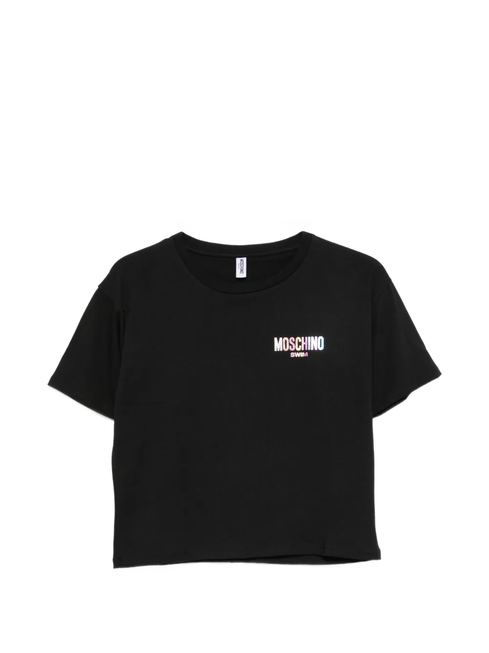 Moschino logo-print T-shirt - Schwarz