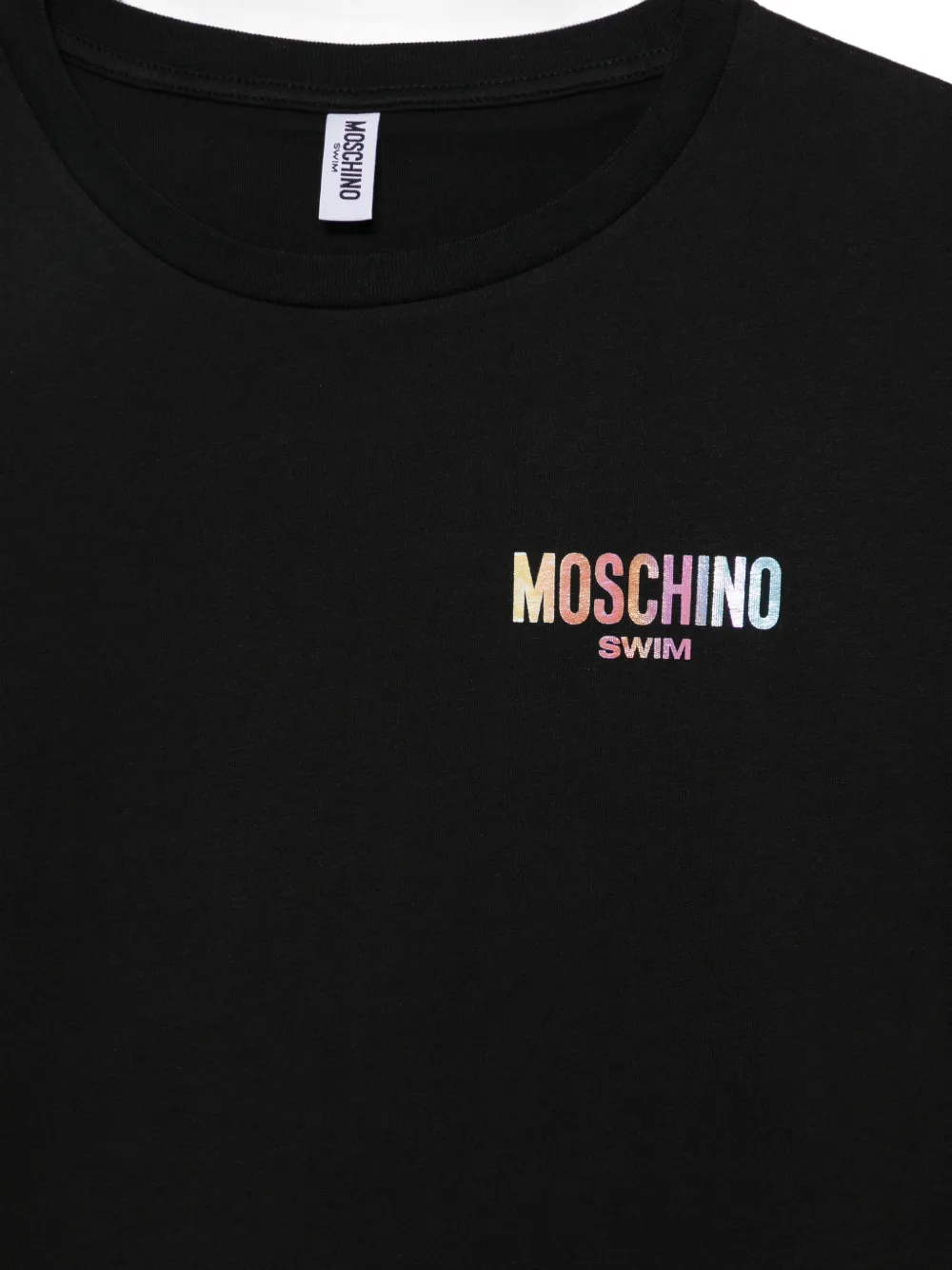 Moschino T-shirt met logoprint Zwart