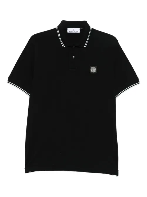 Polo à logo imprimé - Stone Island - Modalova