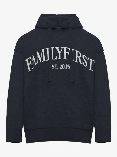 Family First logo-embroidered hoodie