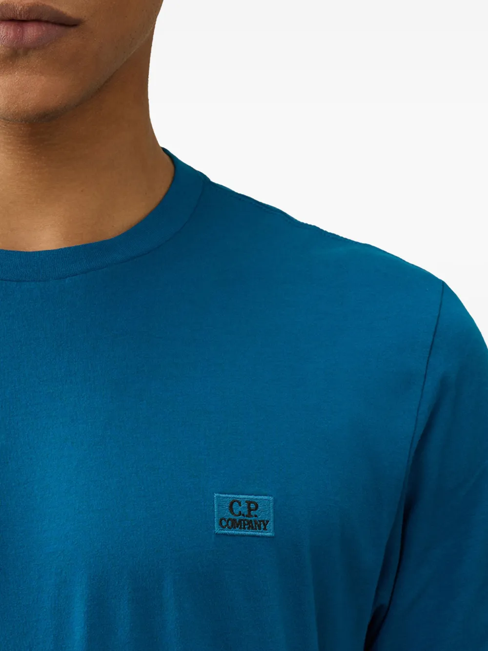C.P. Company logo-appliqué T-shirt Blauw