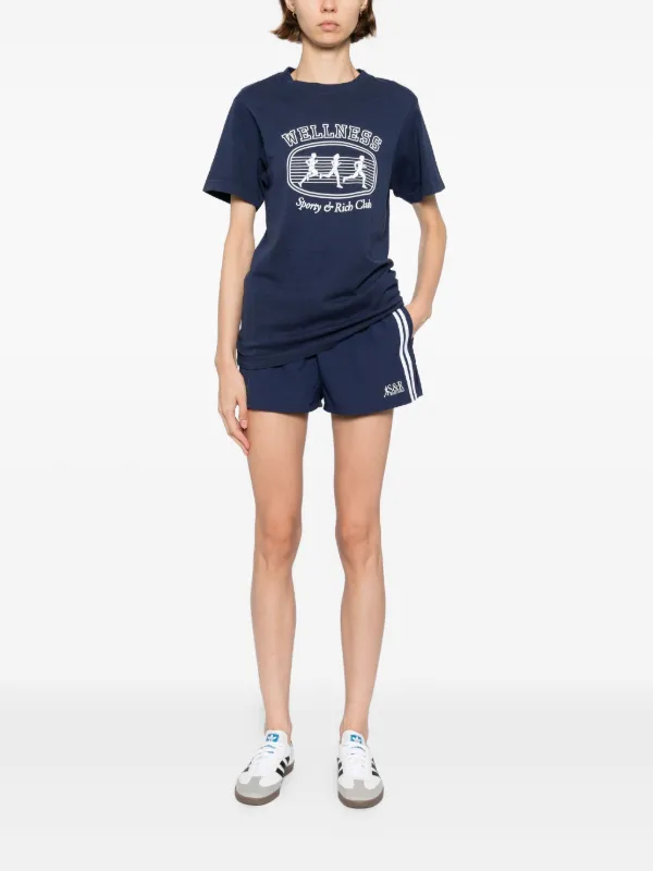 SPORTY & RICH パリコレクションTシャツ Sporty & Rich Paris Marathon Tシャツ | ブルー | FARFETCH JP