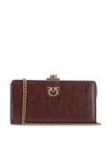 PINKO frame-clasp leather wallet - Red