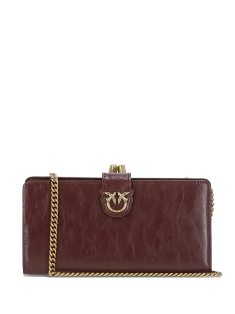 PINKO frame-clasp leather wallet