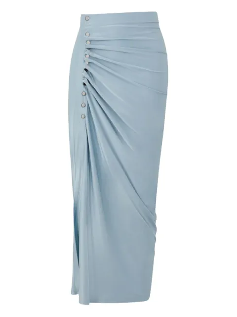 Rabanne button-detailed draped skirt