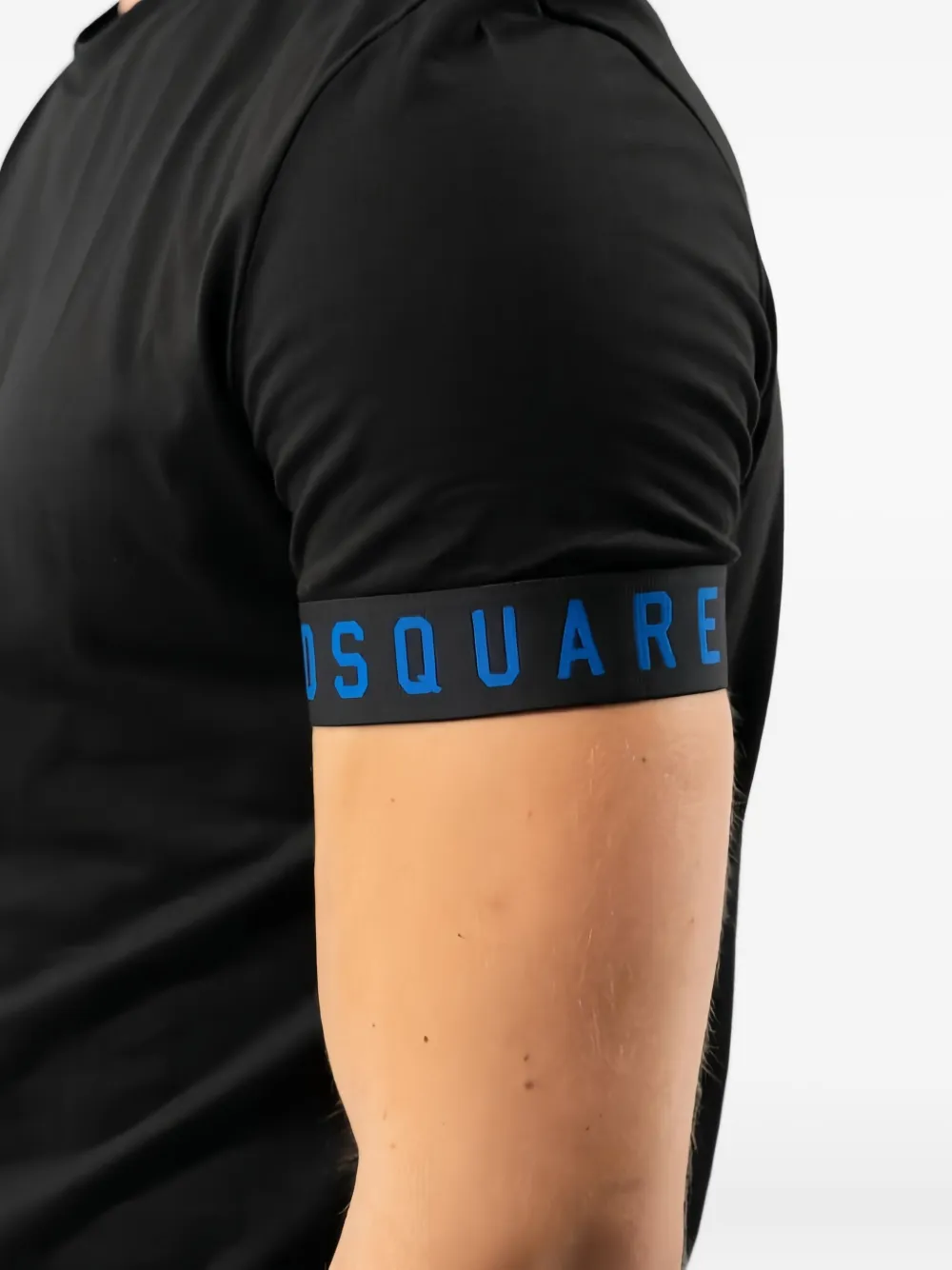 DSQUARED2 T-shirt met logodetail Zwart