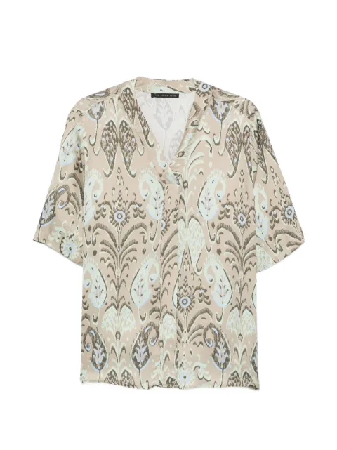 Low Brand paisley-pattern V-neck shirt