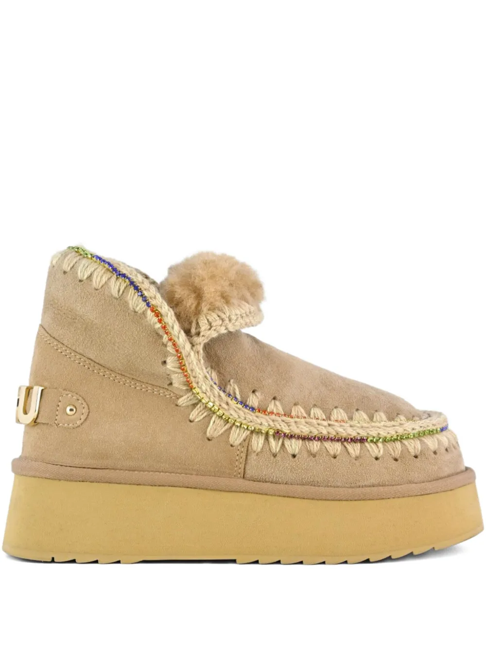 Mou Mini Eskimo platform boots Neutrals
