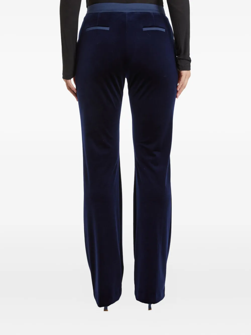 Pennyblack velvet-texture flat-front trousers | Slim Pants | Image 2