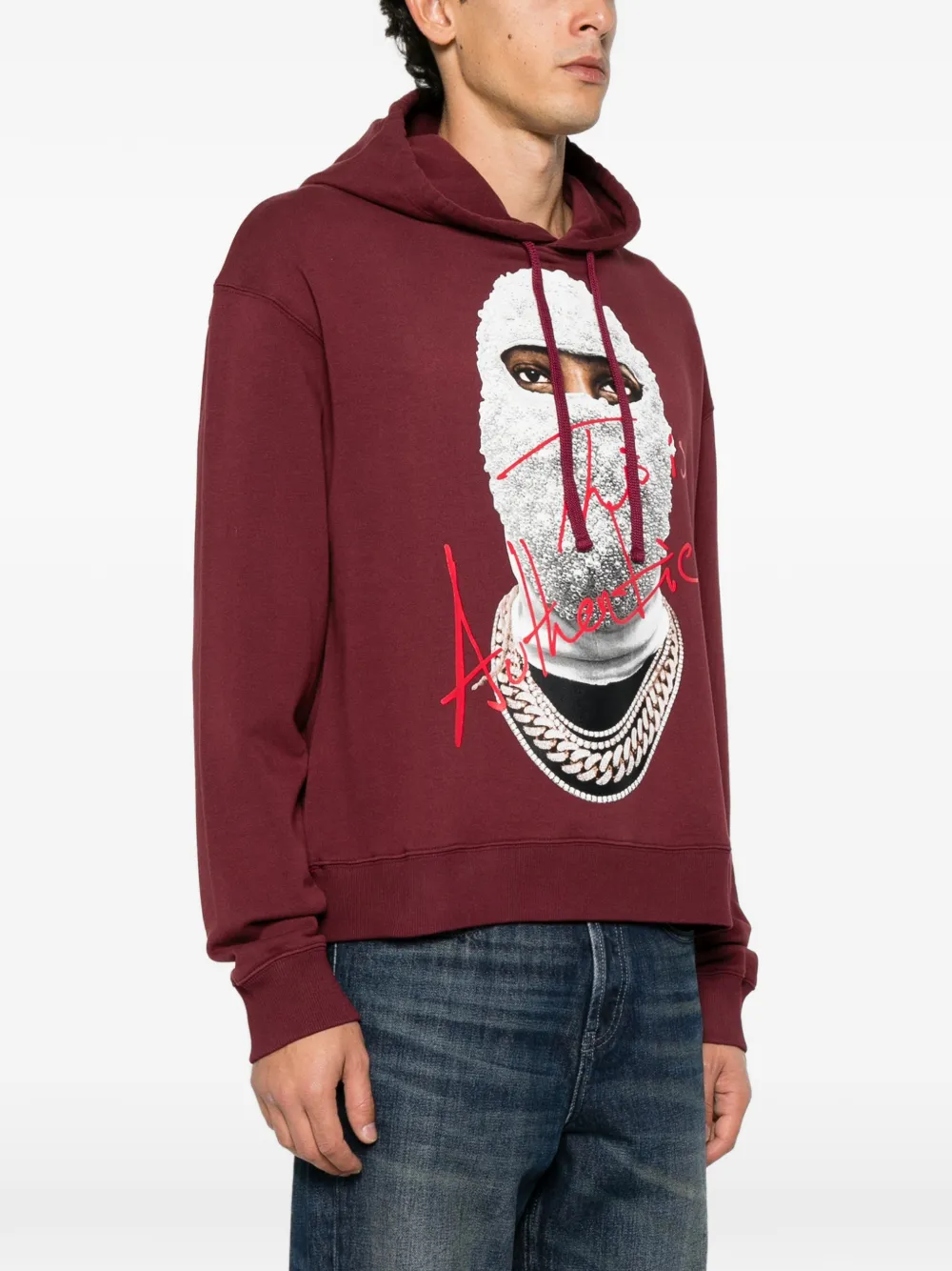 Ih Nom Uh Nit graphic-print logo-print hoodie Rood