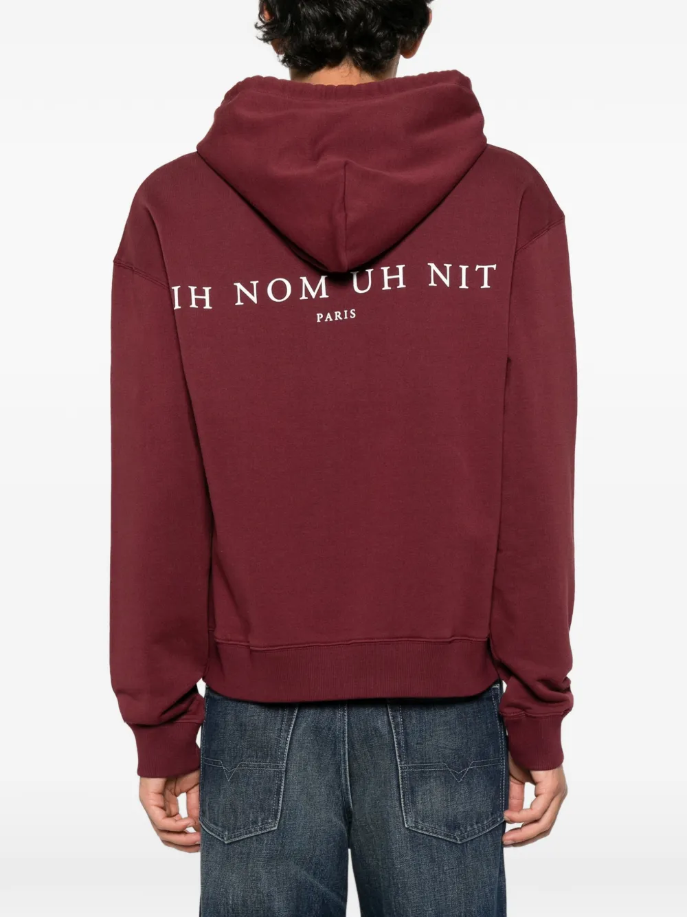 Ih Nom Uh Nit graphic-print logo-print hoodie Rood