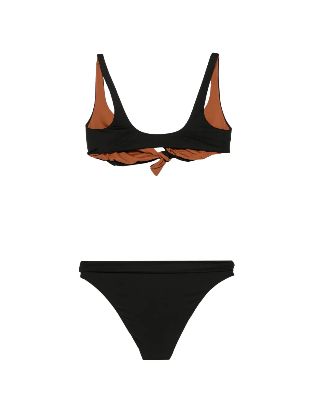 Fisico Bikini met strikdetail Zwart