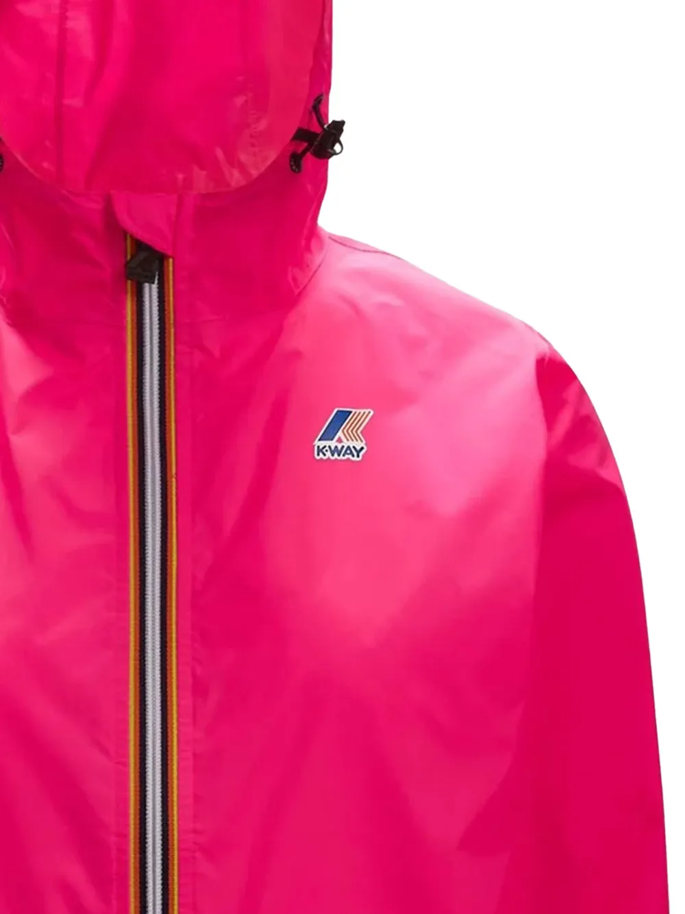 K-Way Le Vari jack met capuchon en rits Roze