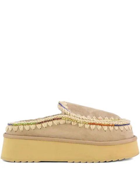 Mou embellished platform mules