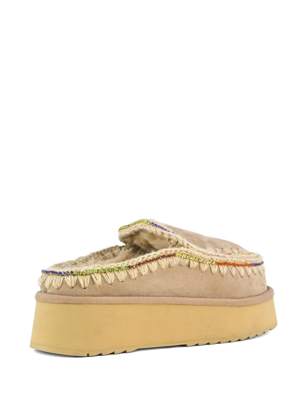 Mou embellished platform mules Neutrals