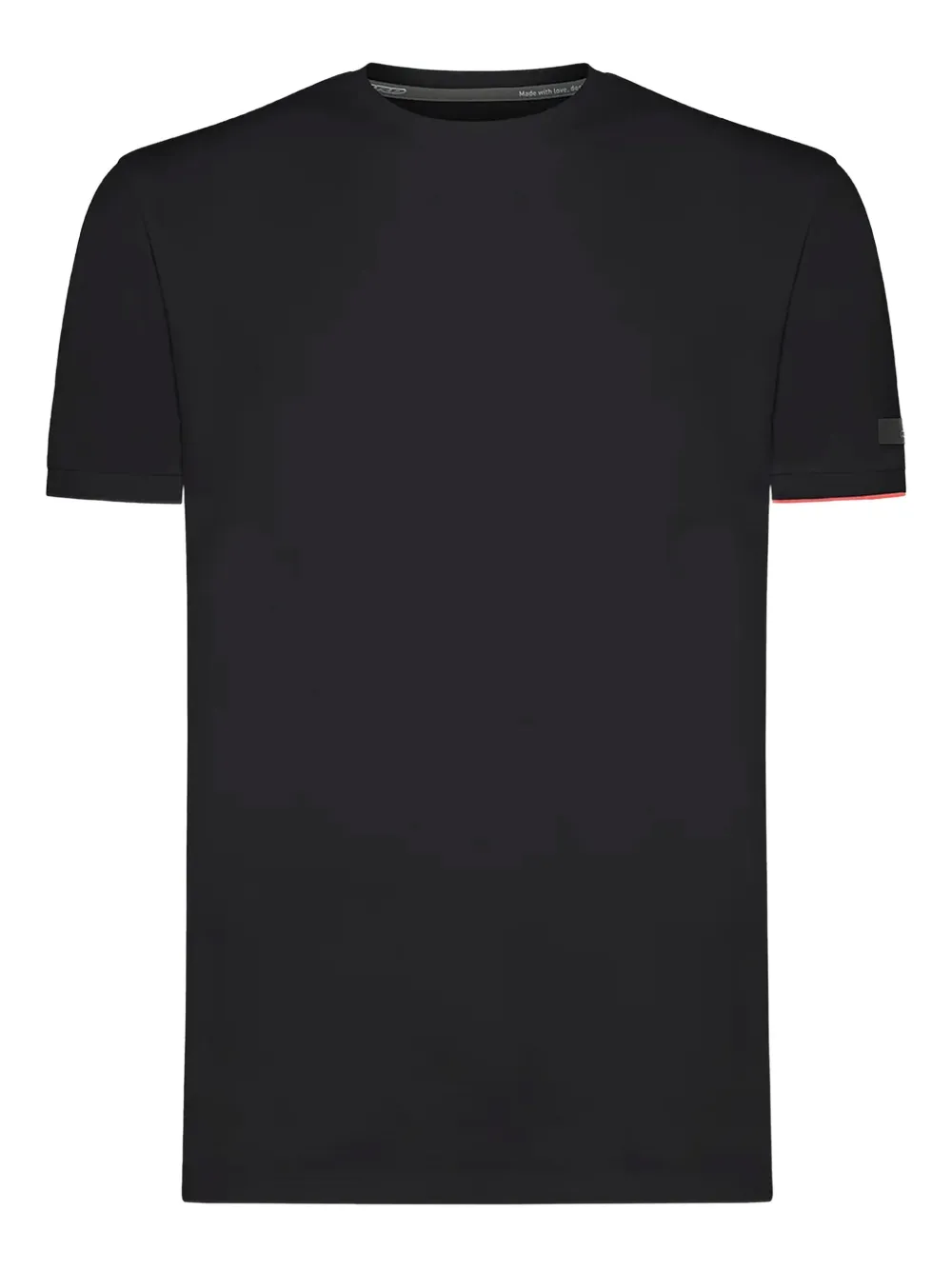 RRD T-shirt met contrasterend detail en ronde hals Zwart