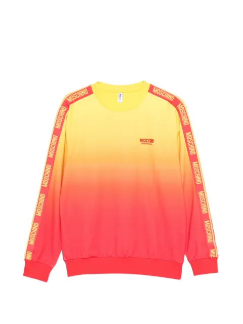Moschino logo-tape gradient-effect sweatshirt