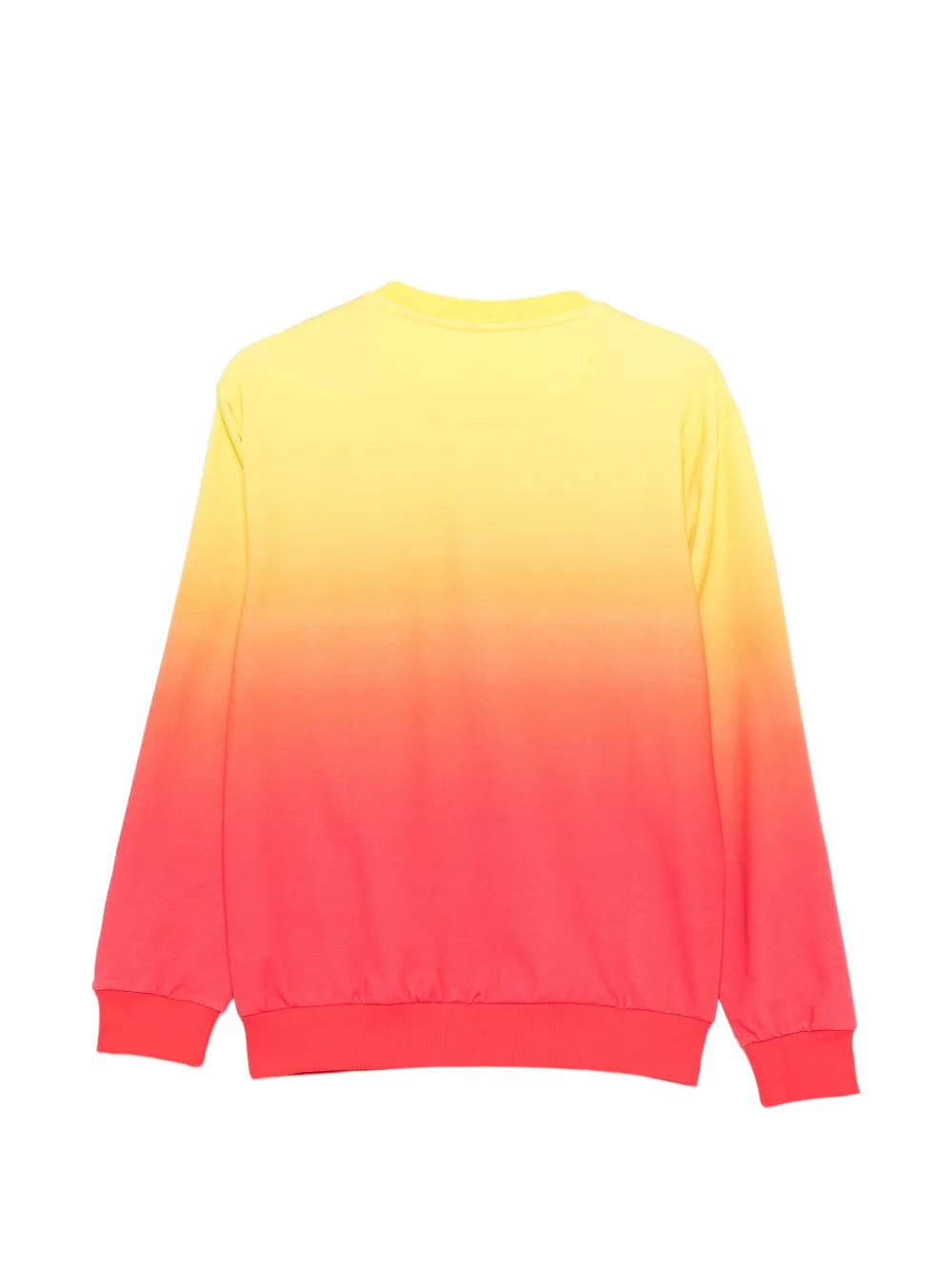 Moschino Sweater met logoband en kleurverloop Rood