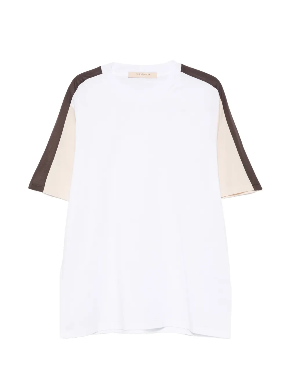 YES LONDON T-shirt color-block - Bianco
