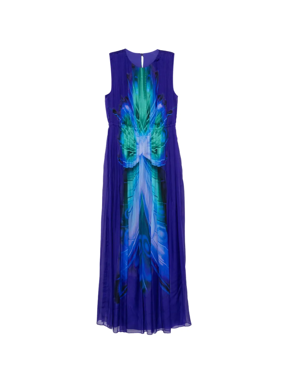 Alberta Ferretti Abito lungo con stampa - Viola