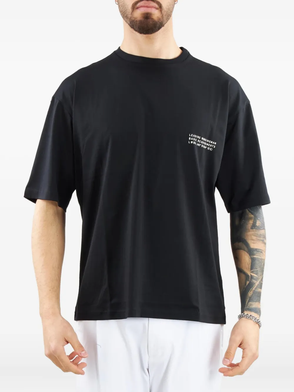 Low Brand playera manga corta con cuello redondo | negro | Image 1