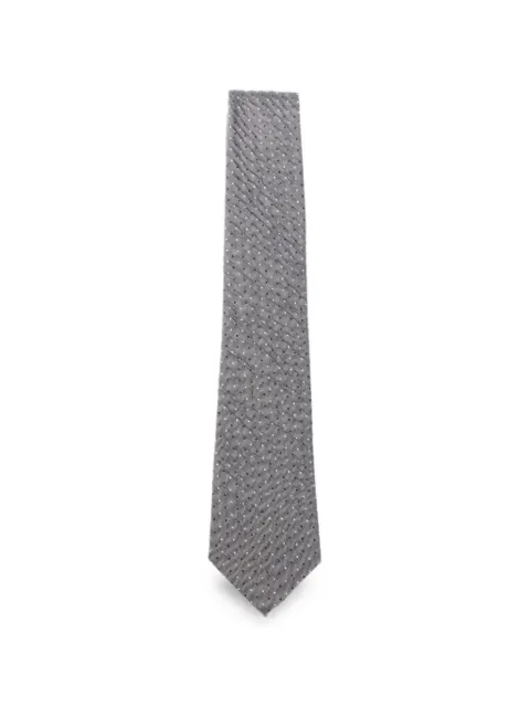 Emporio Armani polka-dot diagonal-stripe tie